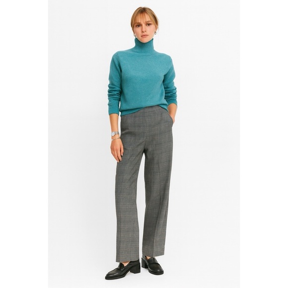 Not for sale -Ba&sh Wool Blend Sweater Fred Teal Blue Preppy Classic Turtleneck - Picture 13 of 13